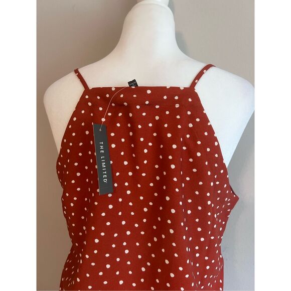 Limited NWT Orange / White spots Slip Dress Lined - Picture 5 of 8